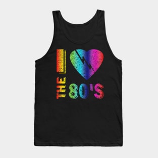 I love The 80'S T-Shirt 80's 90's costume Party Tank Top